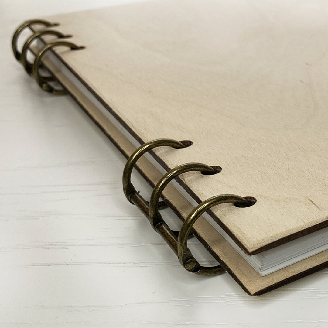 Personalized Wood Notebook engraved Big Time photo №7