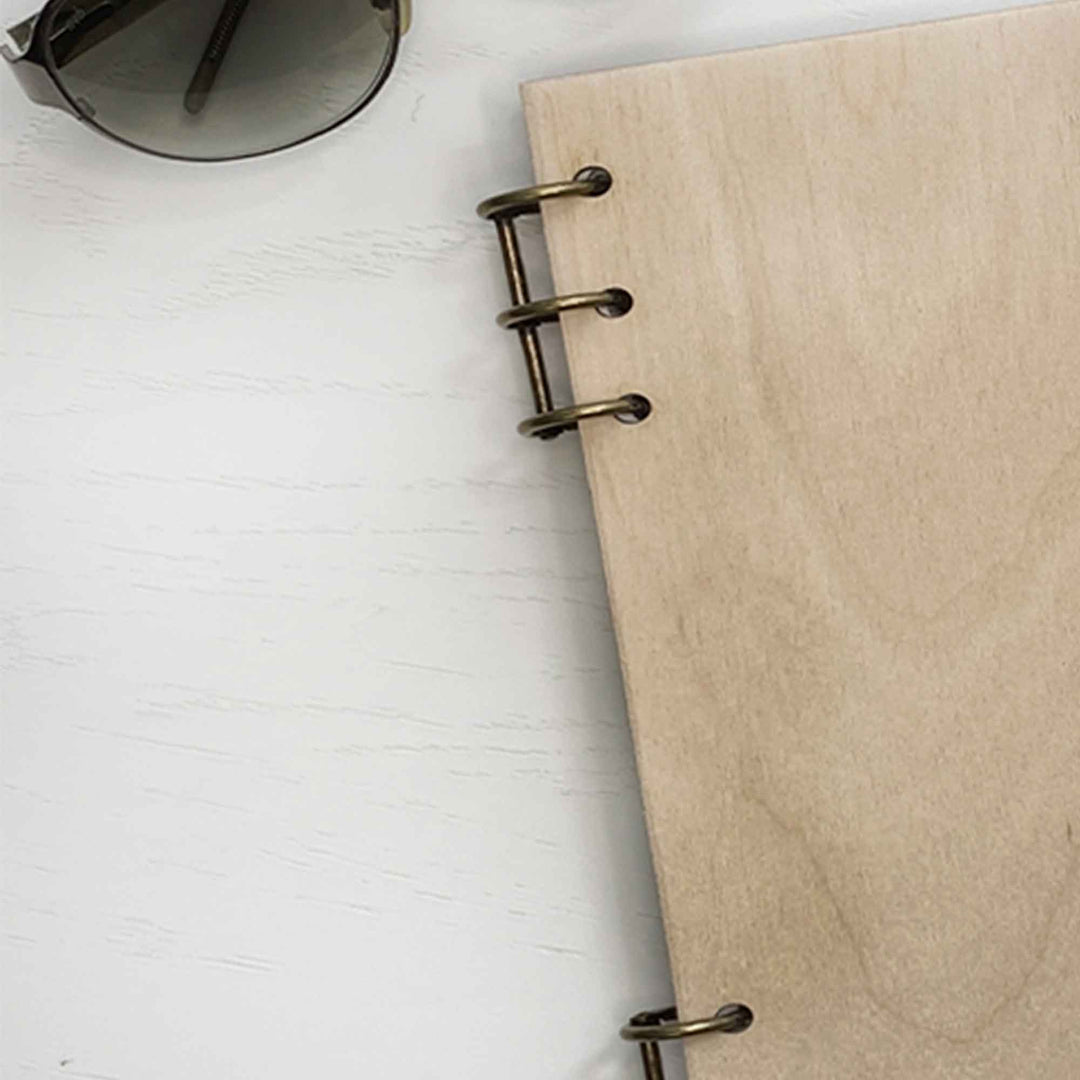 Personalized Wood Notebook engraved Big Time photo №9