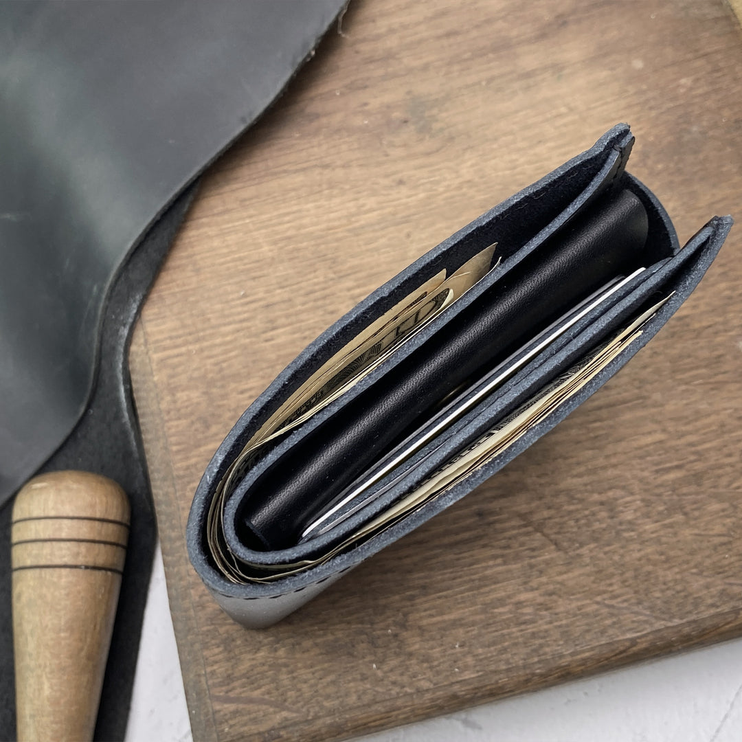 Personalized Leather wallet Names Engraved photo №15