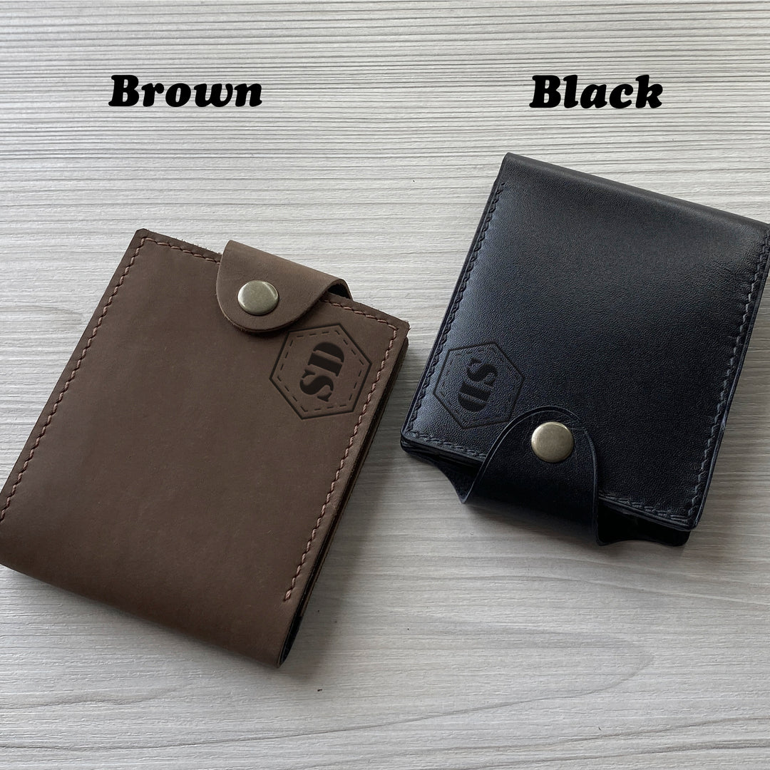 Personalized Leather wallet Inicials Engraved photo №7