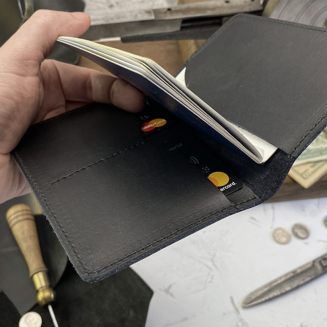 Personalized engraved Initials Leather Passport Cover Holder photo №12
