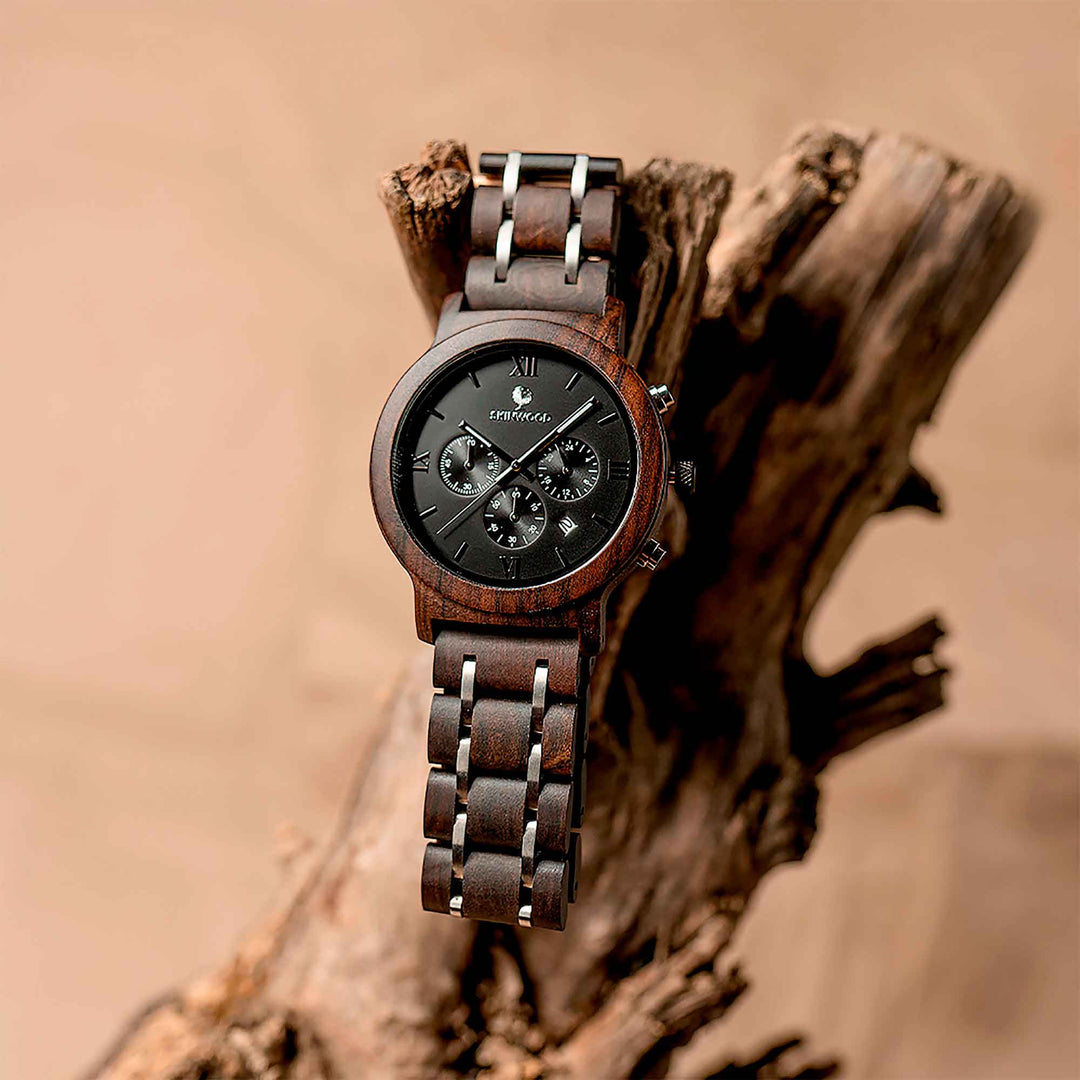 Wooden Watch SkyLine Personalized engraving photo