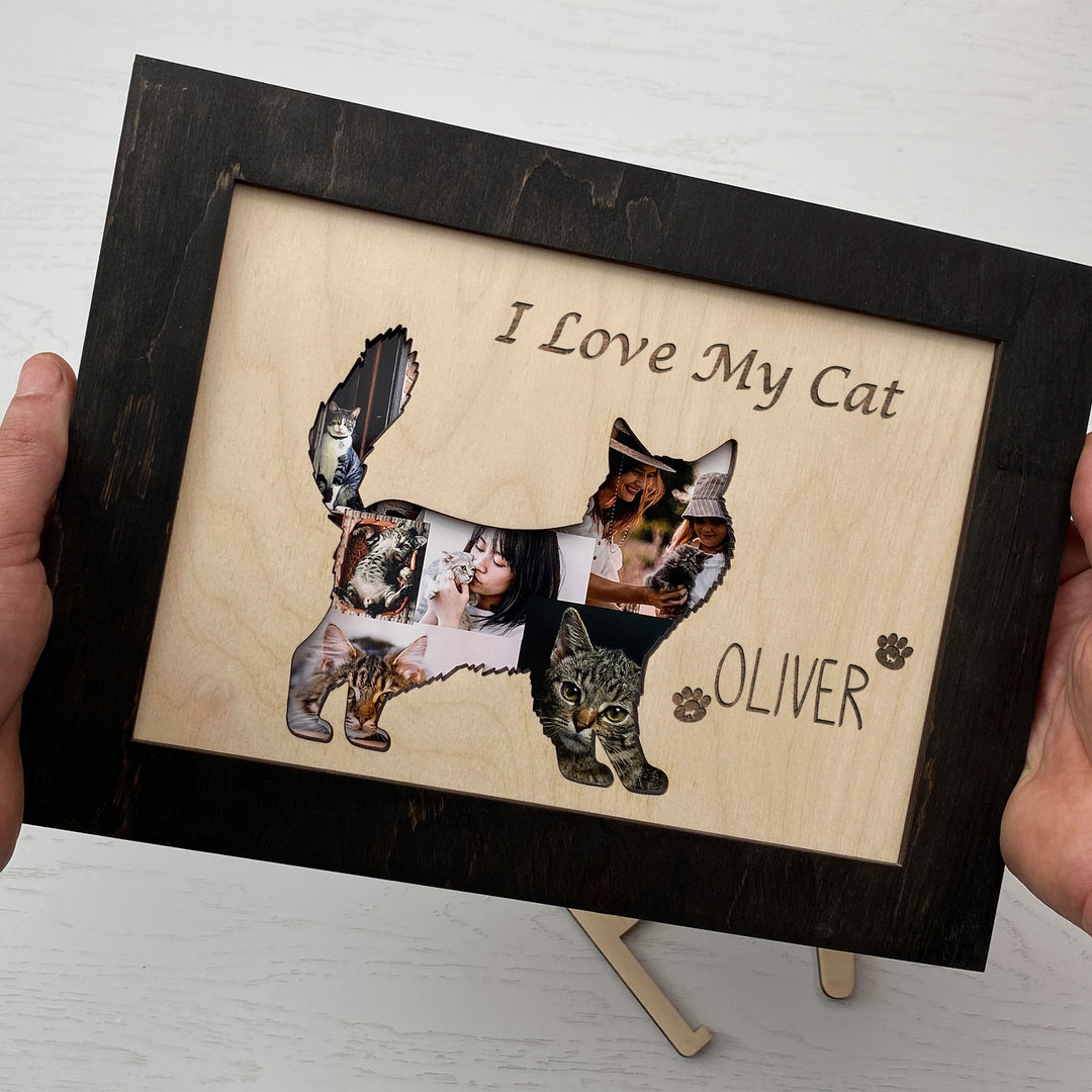 Wood Photo Frame CAT photo