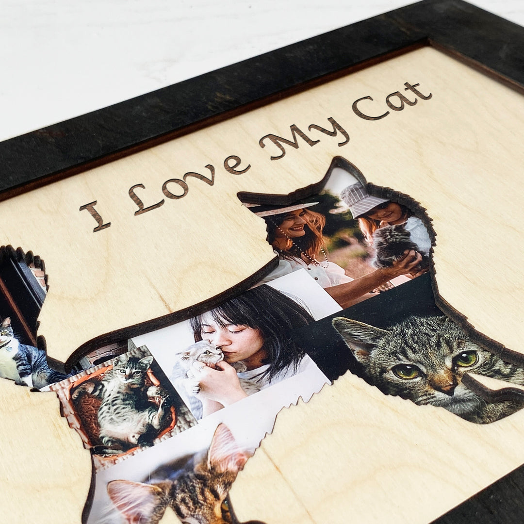 Wood Photo Frame CAT photo №2