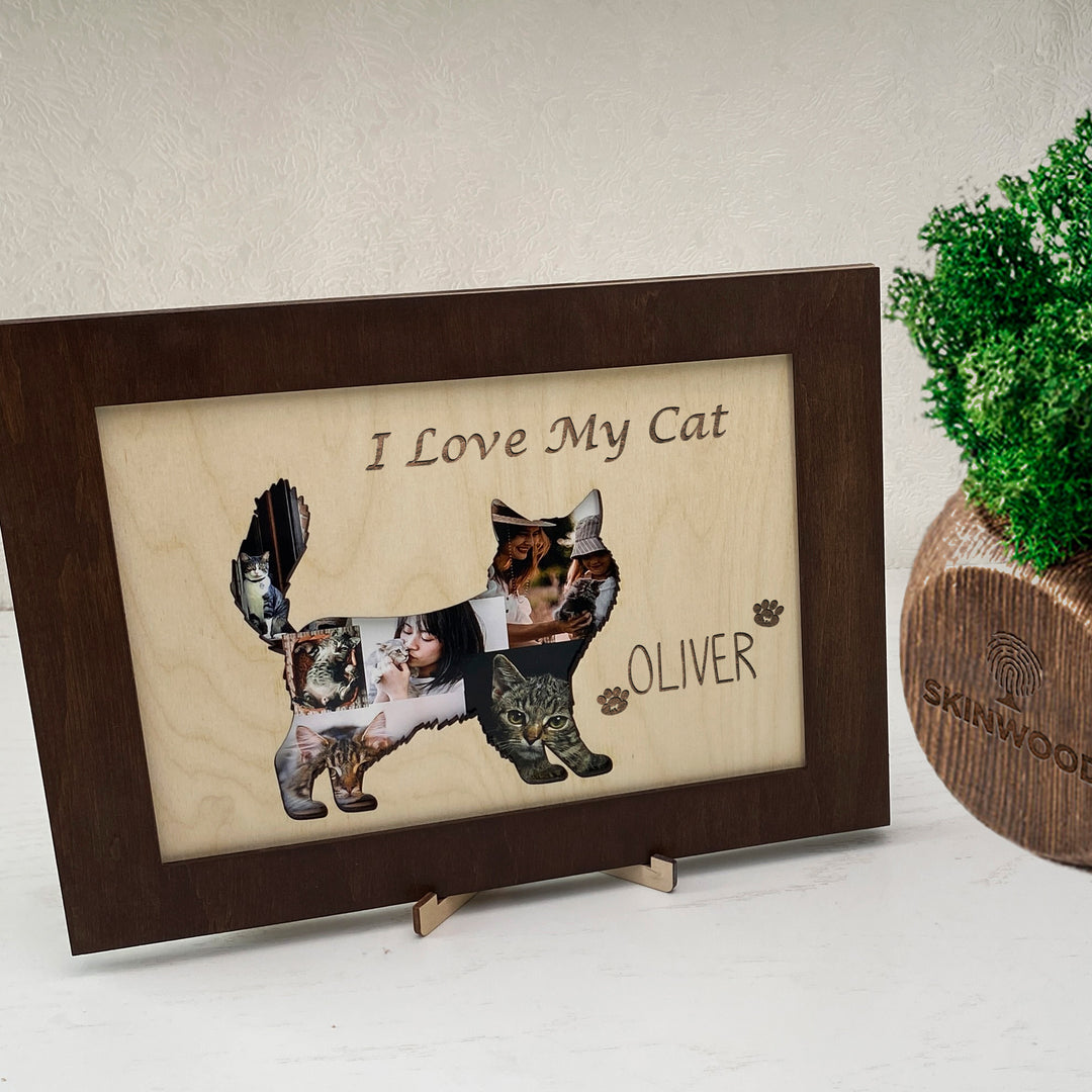 Wood Photo Frame CAT photo №3