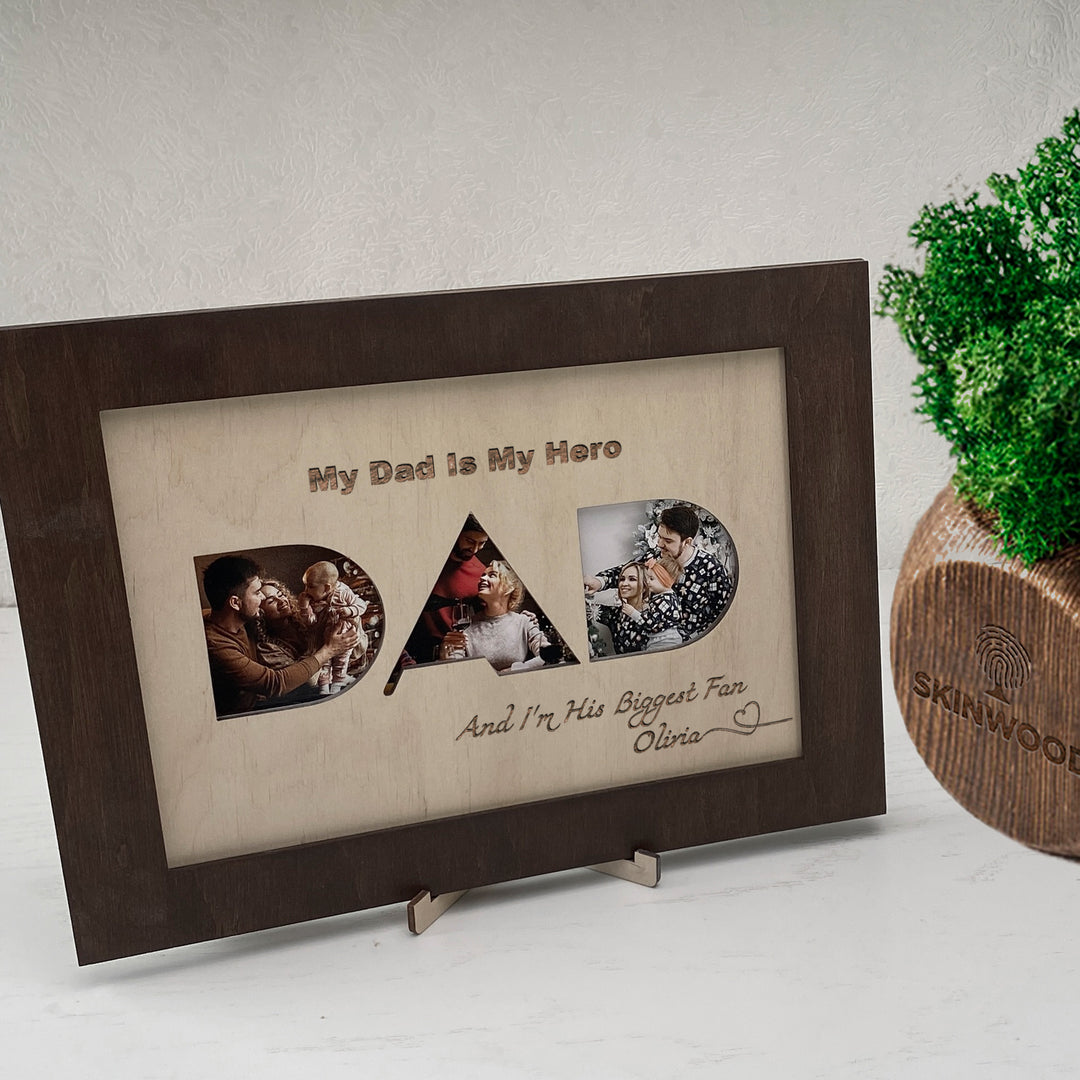 Wood Photo Frame Dad photo №3