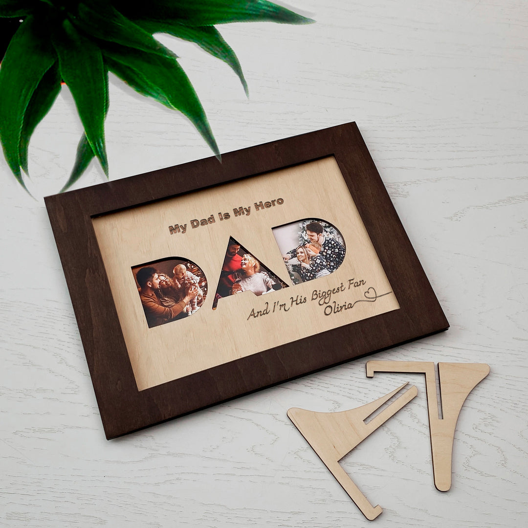 Wood Photo Frame Dad photo №5