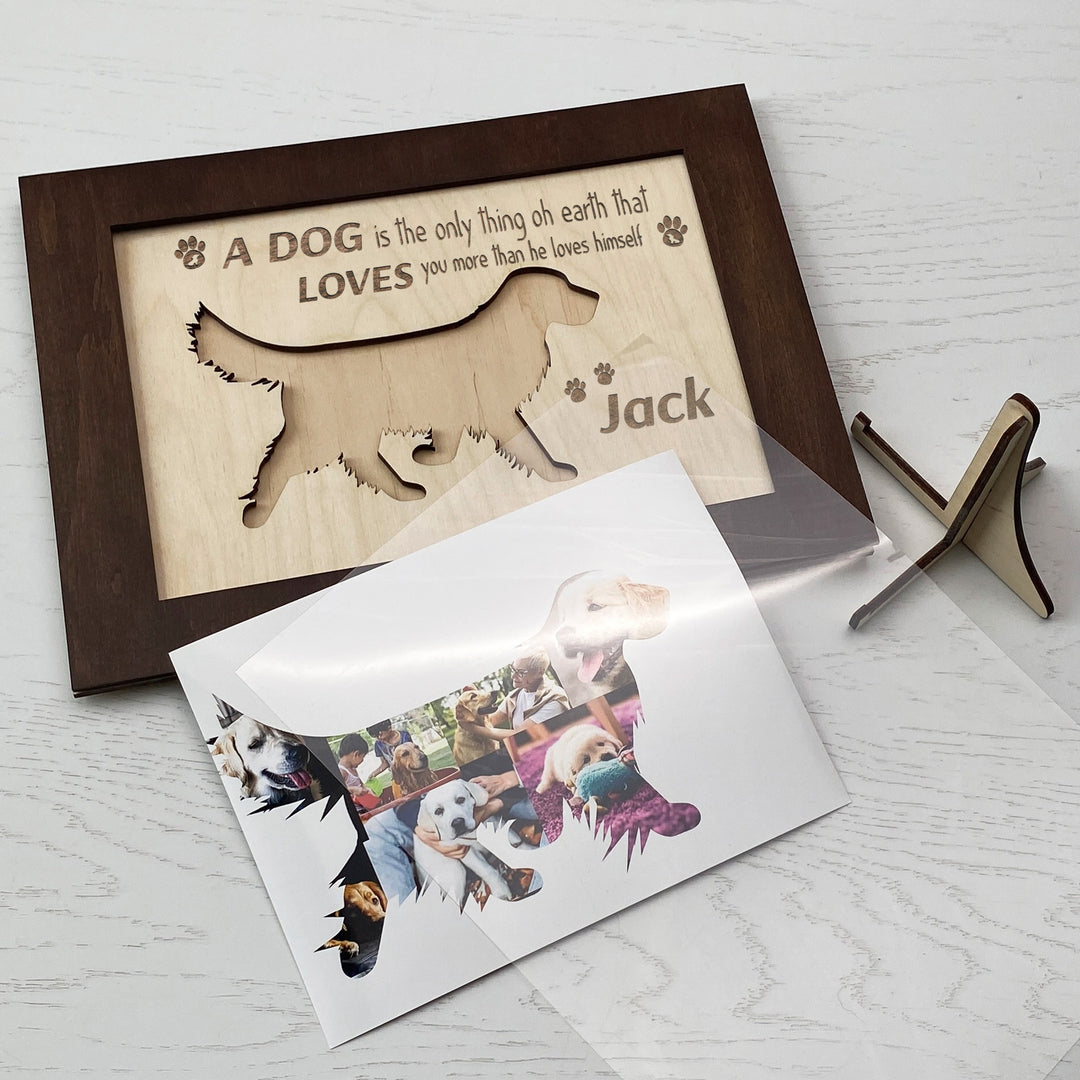 Wood Photo Frame DOG photo №7