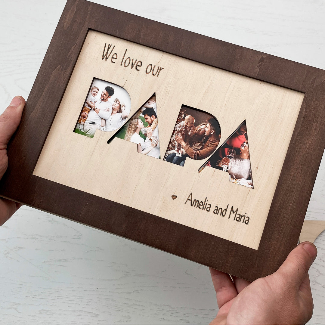 Wood Photo Frame PAPA photo