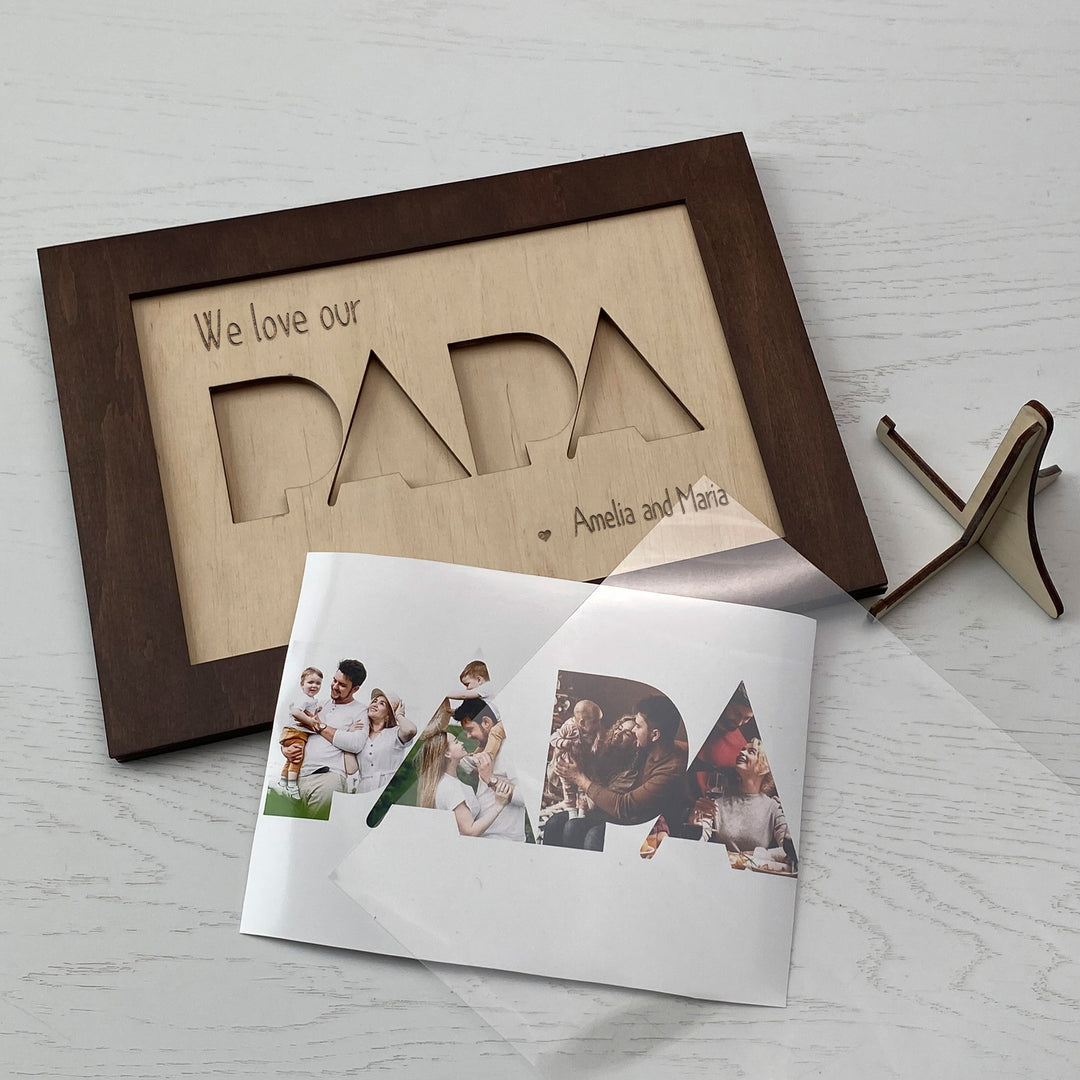 Wood Photo Frame PAPA photo №7