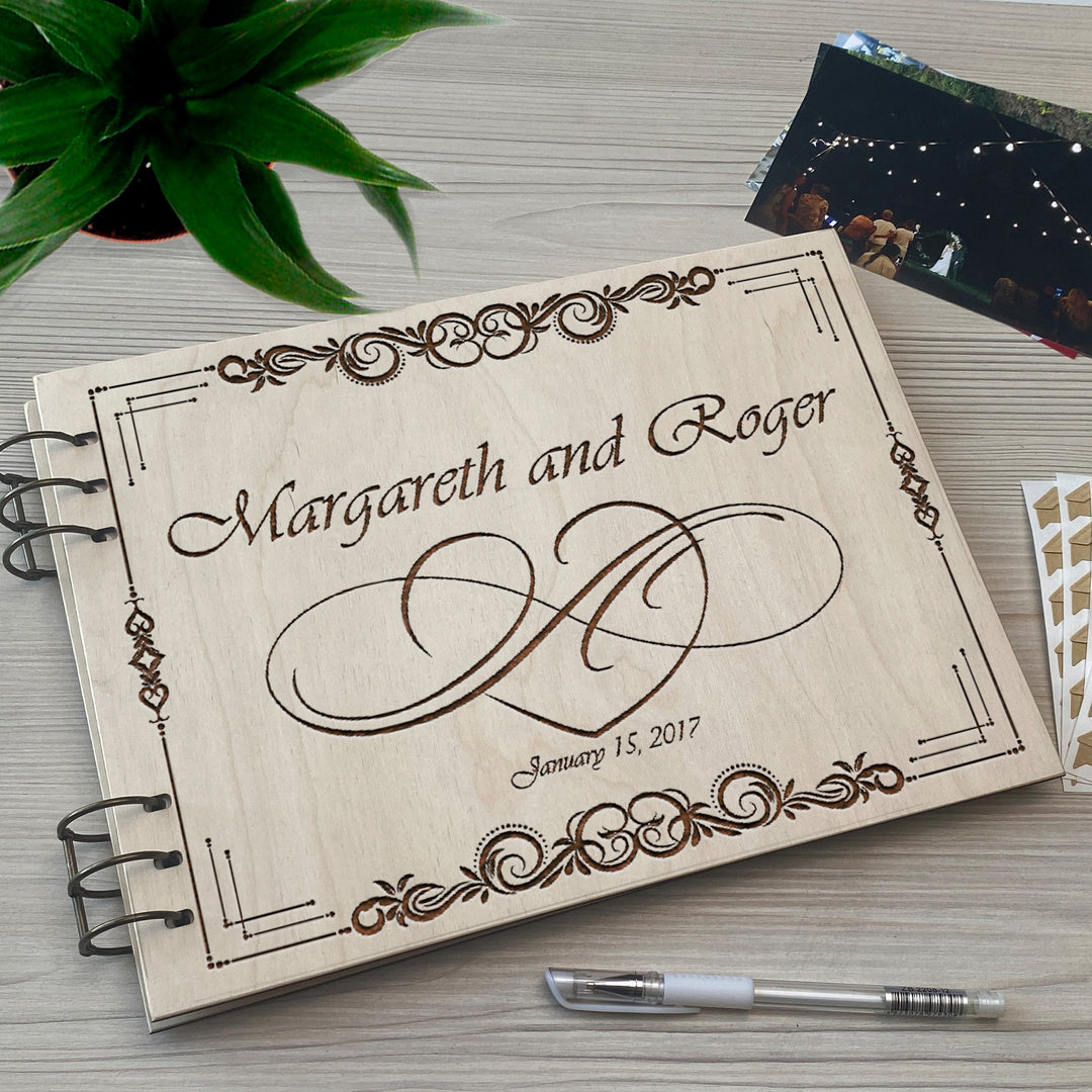 Personalized photo album cover and Love engraving photo №6