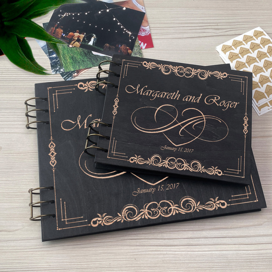 Personalized photo album cover and Love engraving photo №5