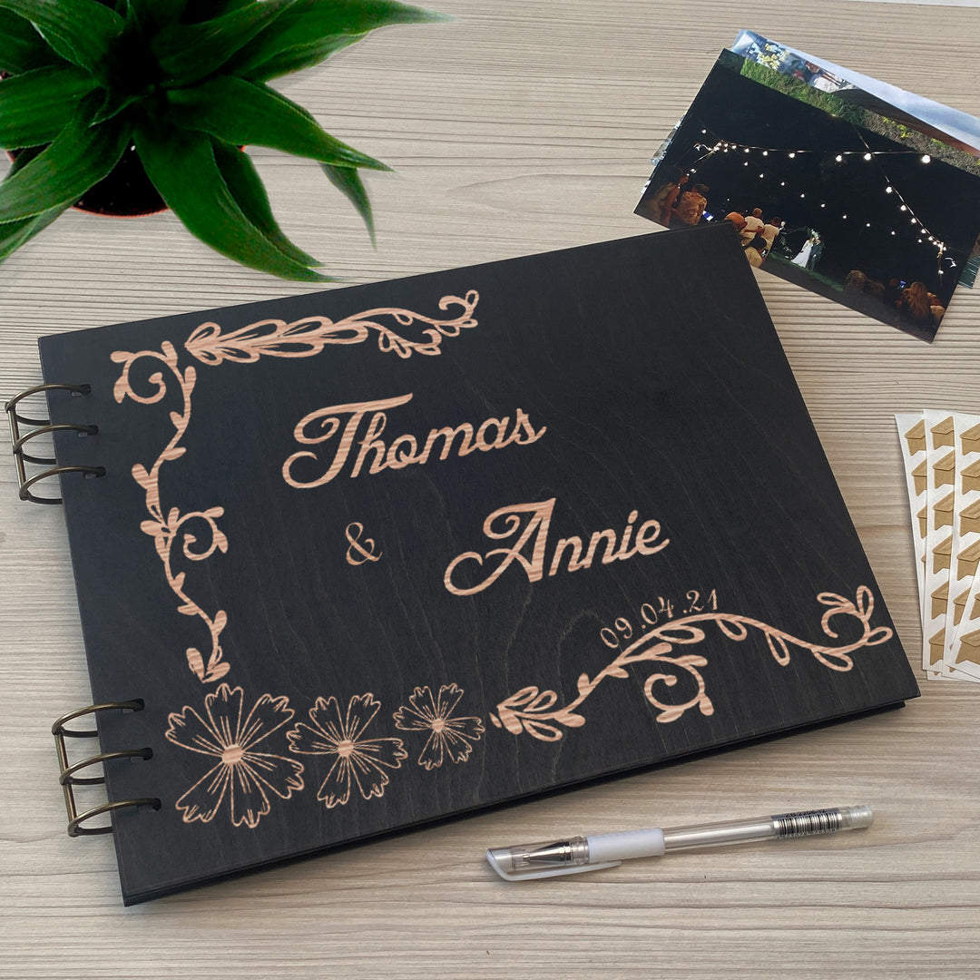 Personalized photo album cover and Family engraving photo №4