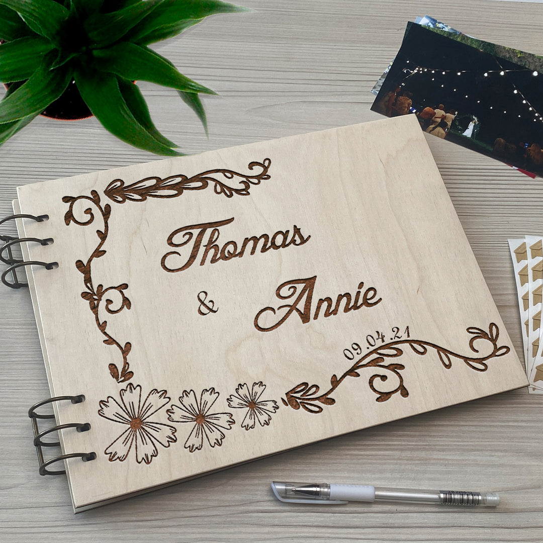 Personalized photo album cover and Family engraving photo №6