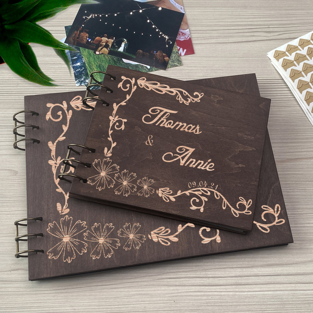 Personalized photo album cover and Family engraving photo №2