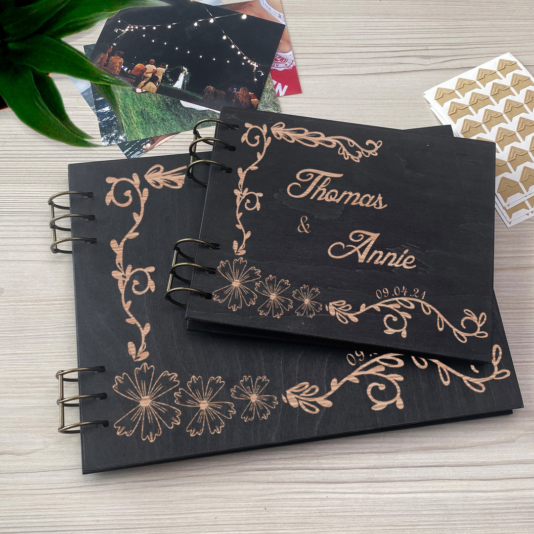 Personalized photo album cover and Family engraving photo №3