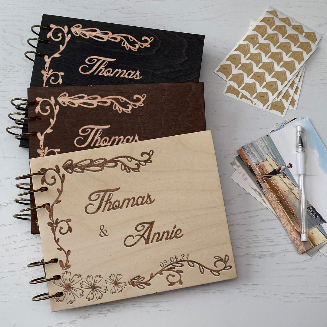 Personalized photo album cover and Family engraving photo №7