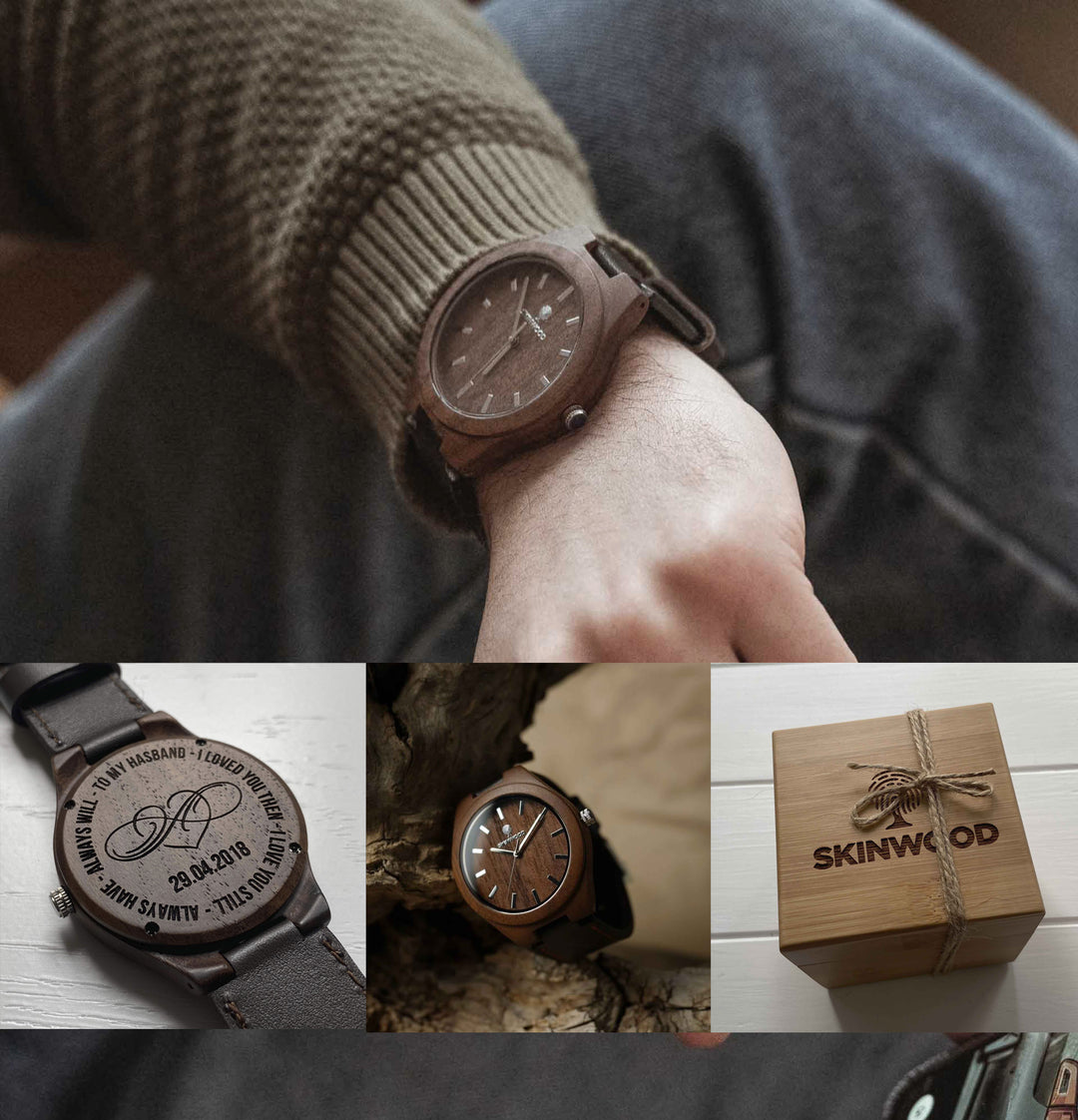 Wooden Watch SkinWood Custom engraving photo №4