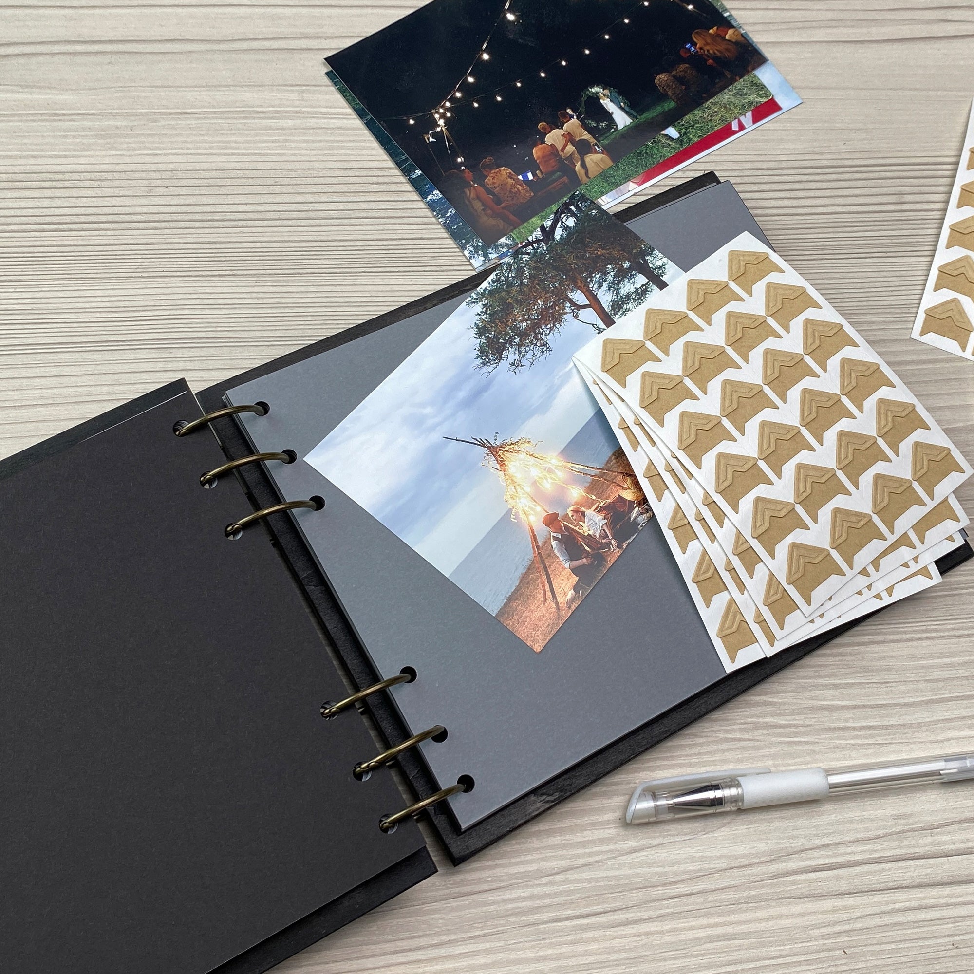 Personalized photo album cover and Flower engraving – skinwoodukraine