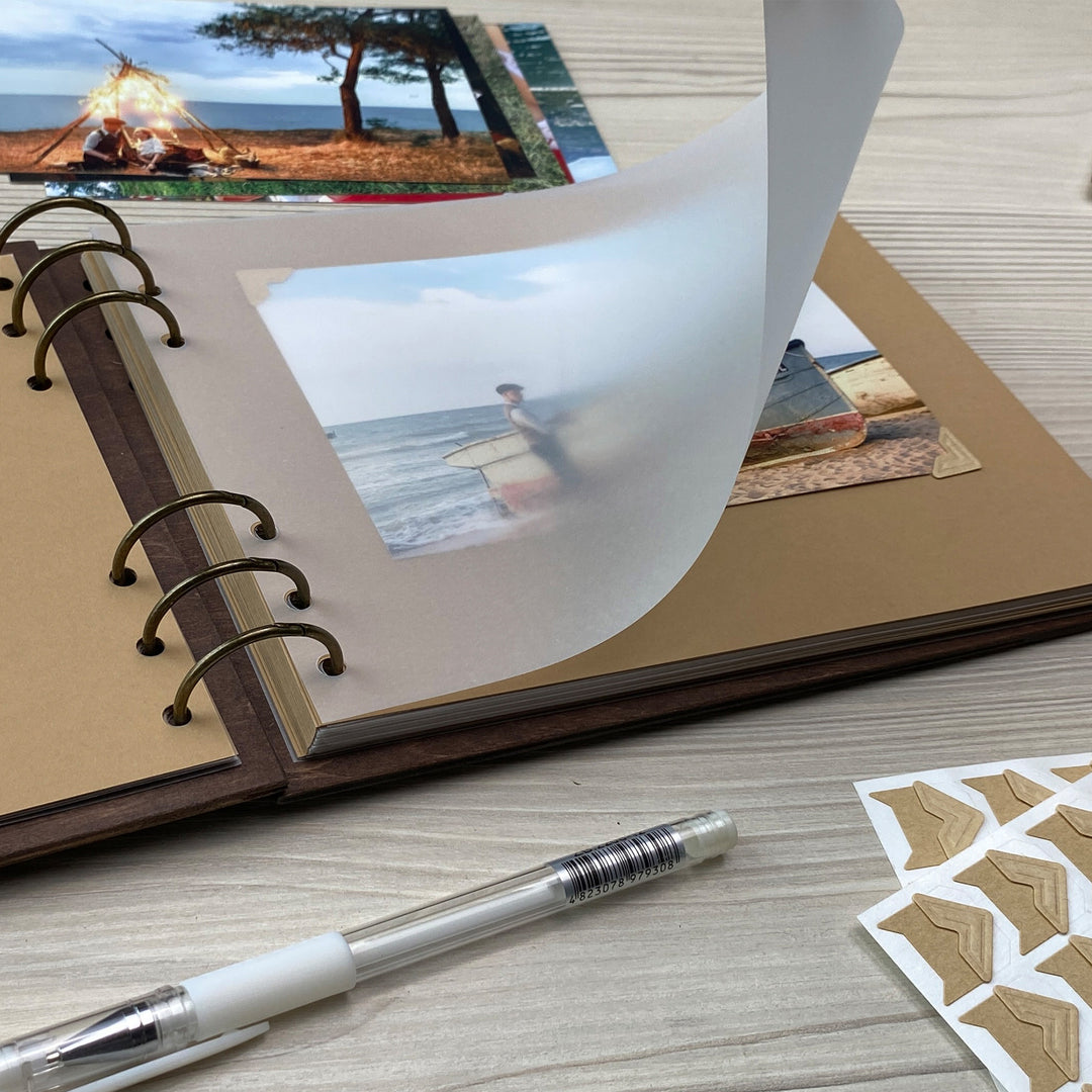 Personalized photo album cover and Globe engraving photo №10