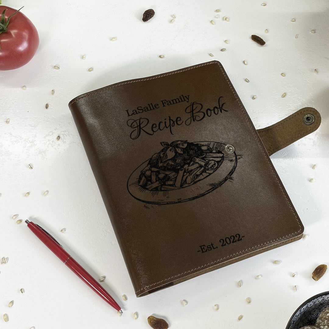 Personalized Family Leather Recipe Book photo №3