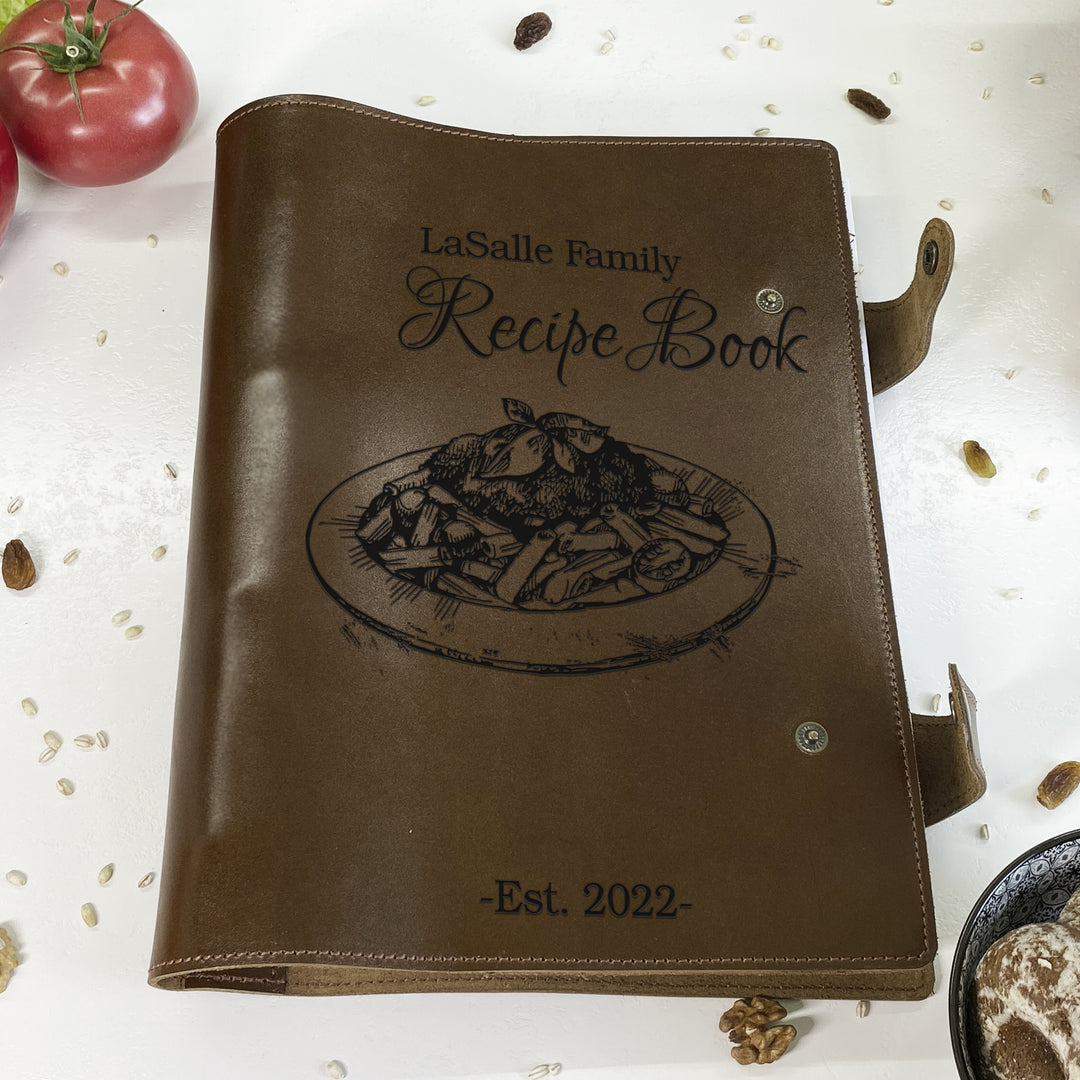 Personalized Family Leather Recipe Book photo №5