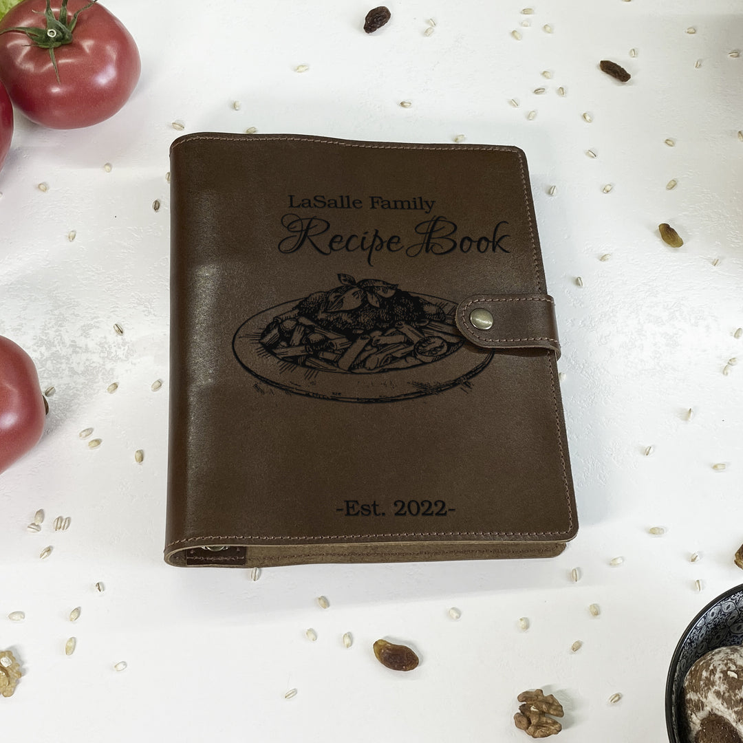 Personalized Family Leather Recipe Book photo №16