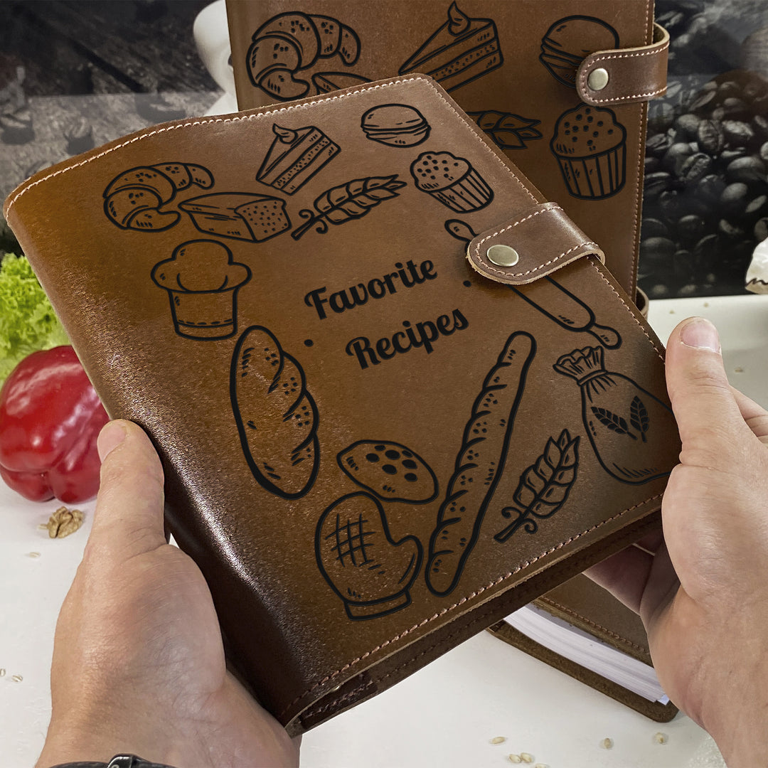 Favorite Recipe Leather Book photo