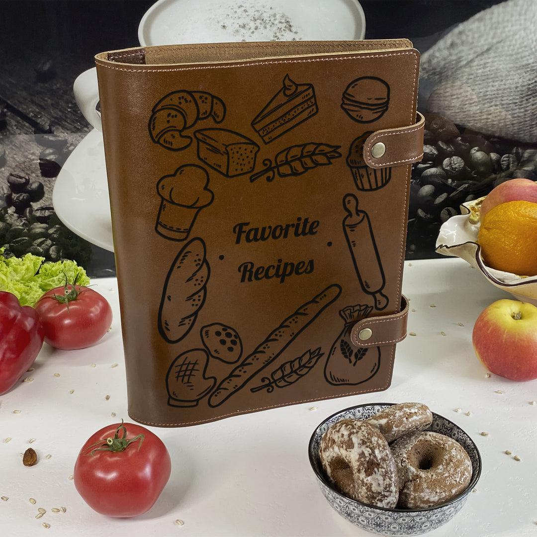Favorite Recipe Leather Book photo №3