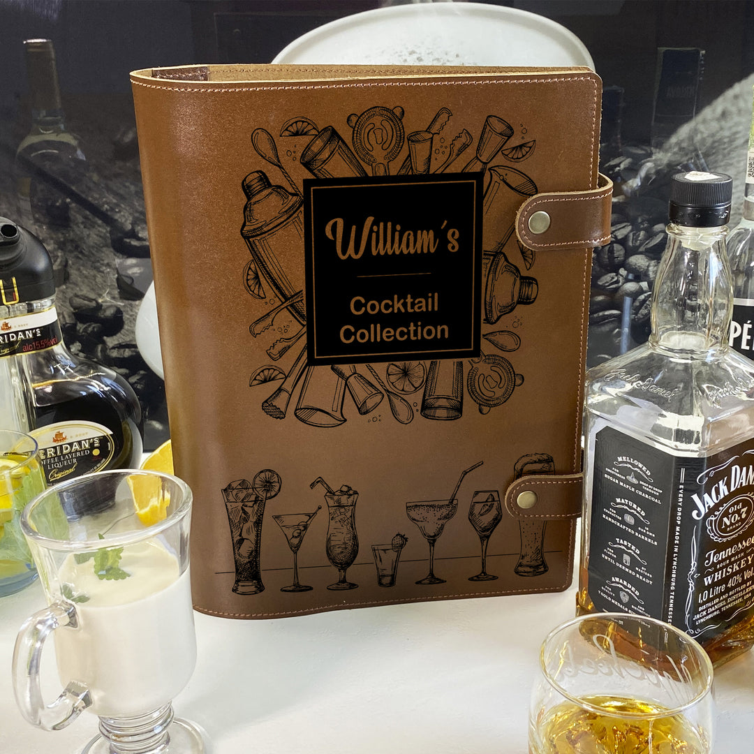 Leather cocktail book photo №3