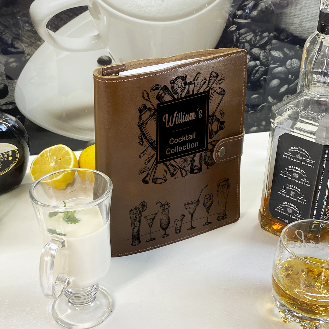 Leather cocktail book photo №4