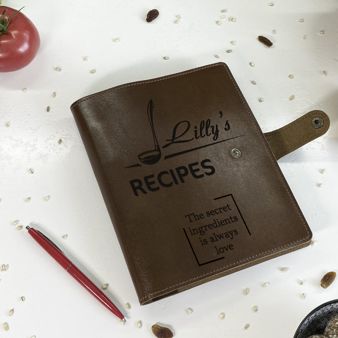 Personalized Recipe Leather Book photo №16