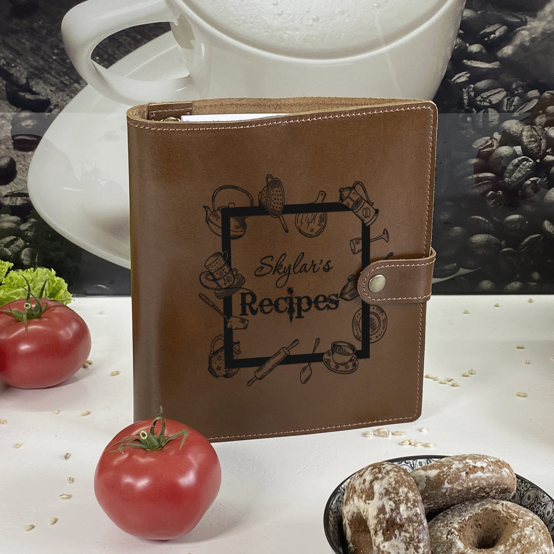Custom Recipe Leather Book photo №2