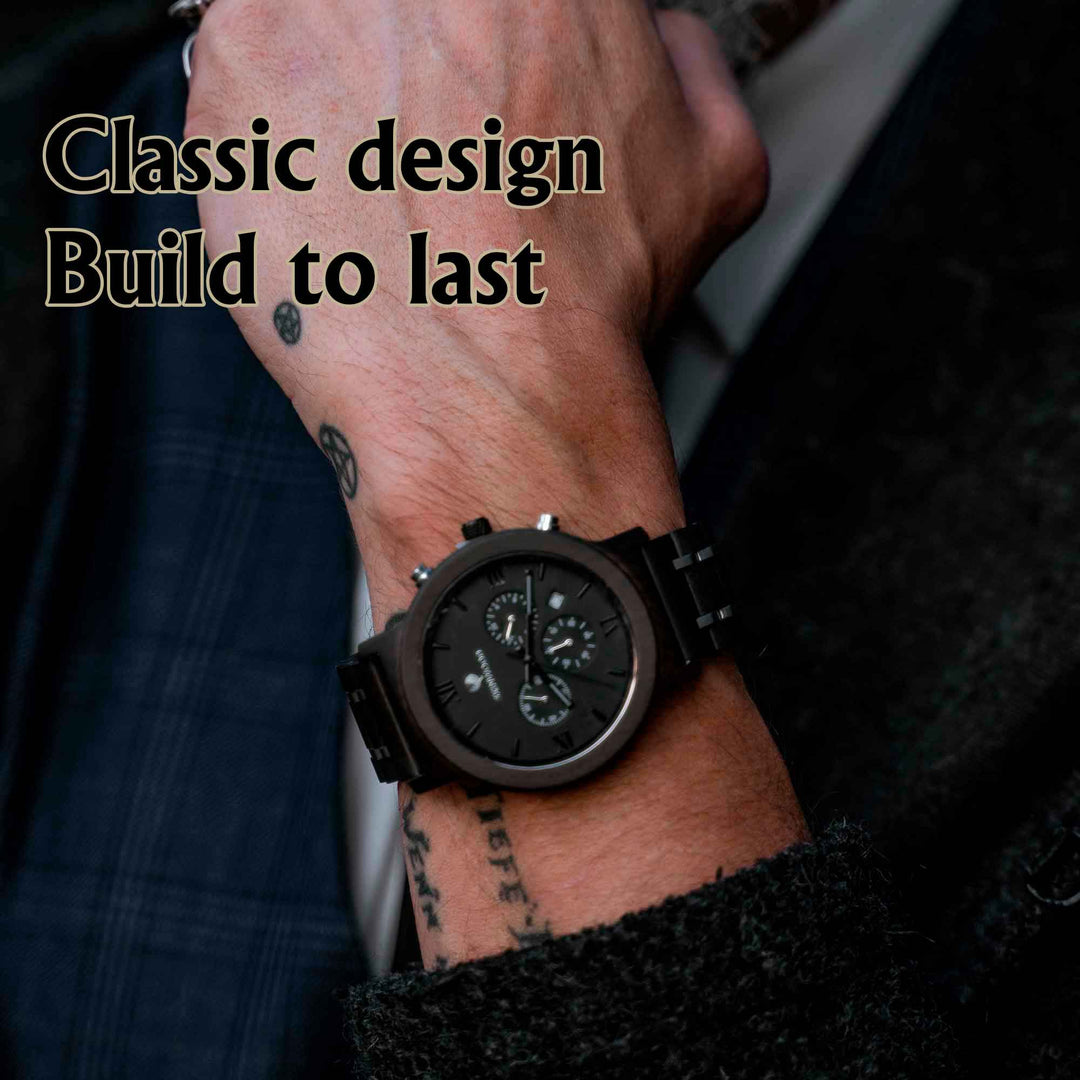 Wooden Watch SkyLine Personalized engraving photo №2