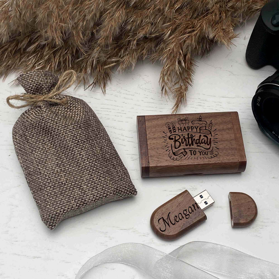 USB Flash Drive Engraving Happy Birthday photo №4
