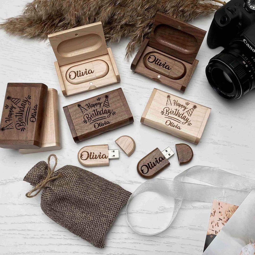 USB Flash Drive Engraving Birthday memory photo №6