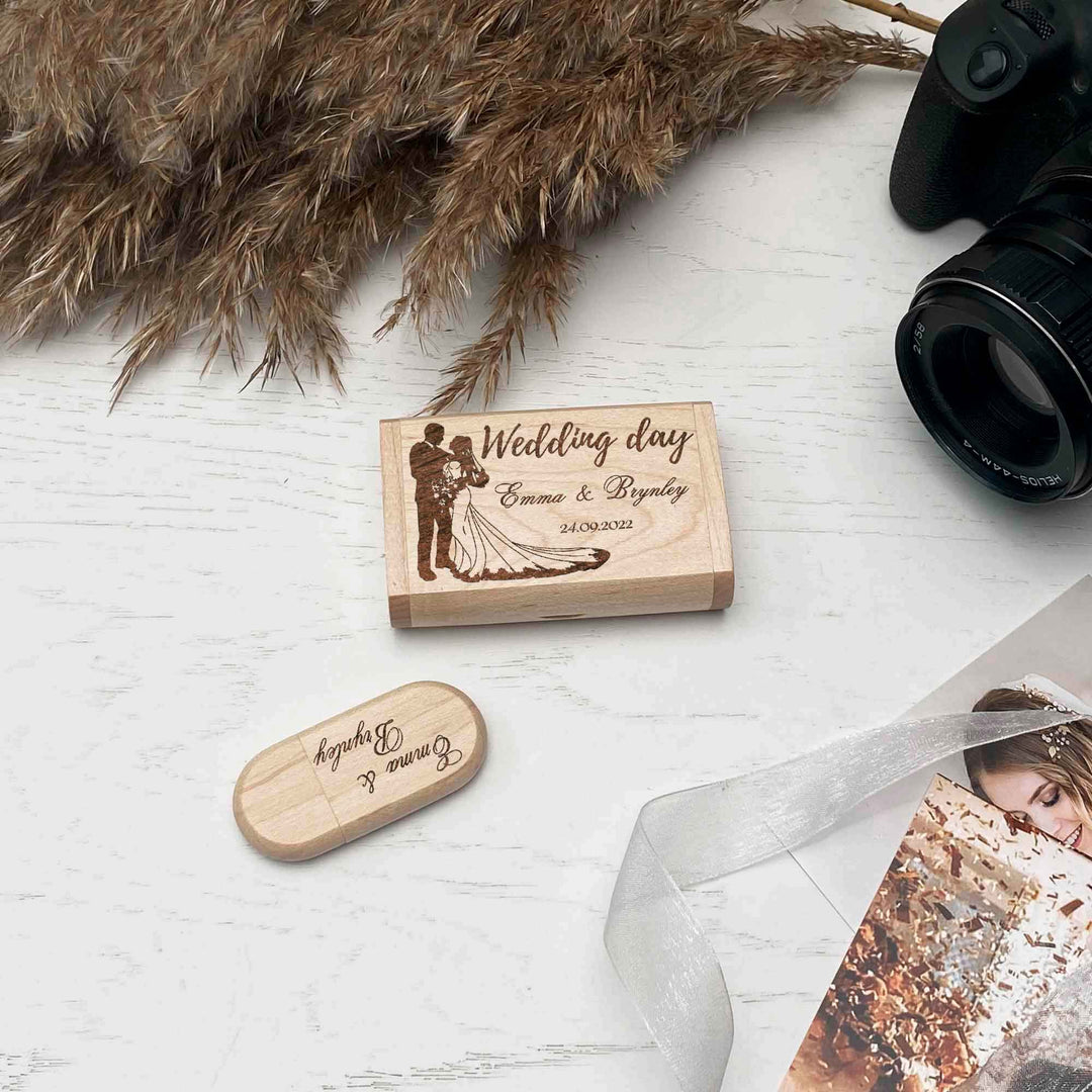 USB Flash Drive Engraving Wedding Day photo №4