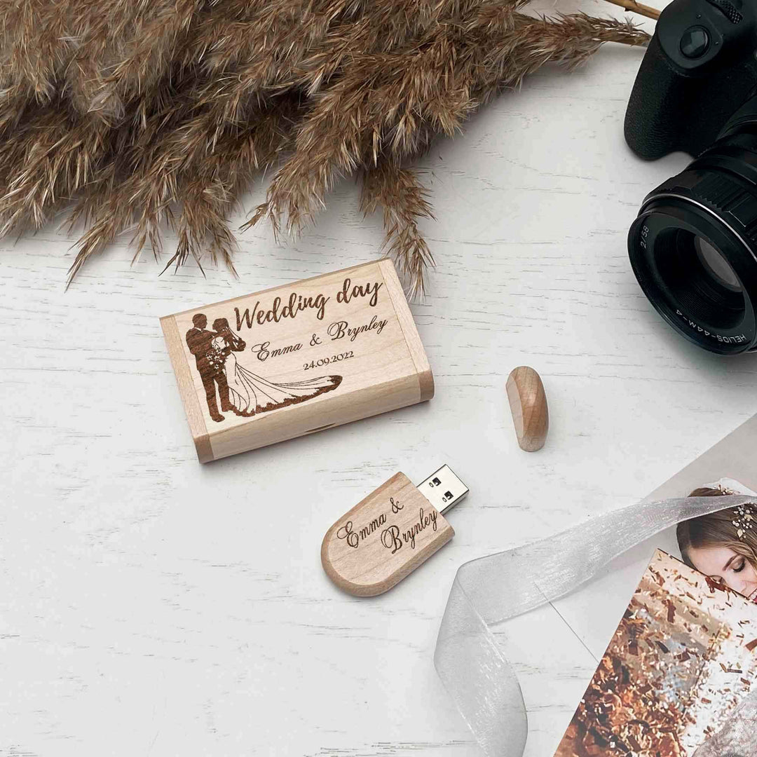 USB Flash Drive Engraving Wedding Day photo №6