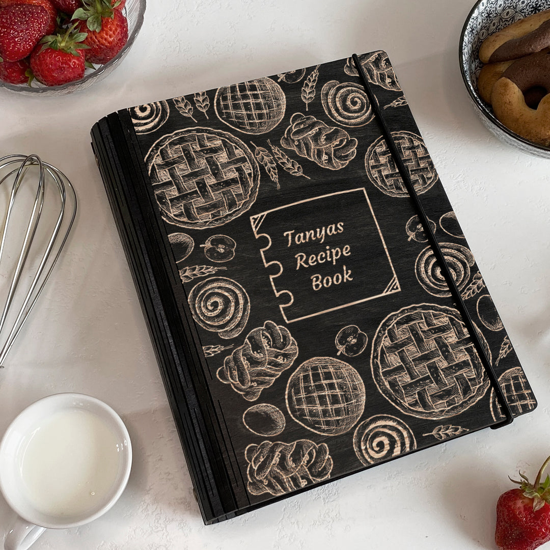 Custom Wooden Recipe Book Free custom engraving photo №2