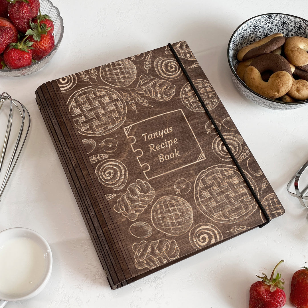 Custom Wooden Recipe Book Free custom engraving photo №4
