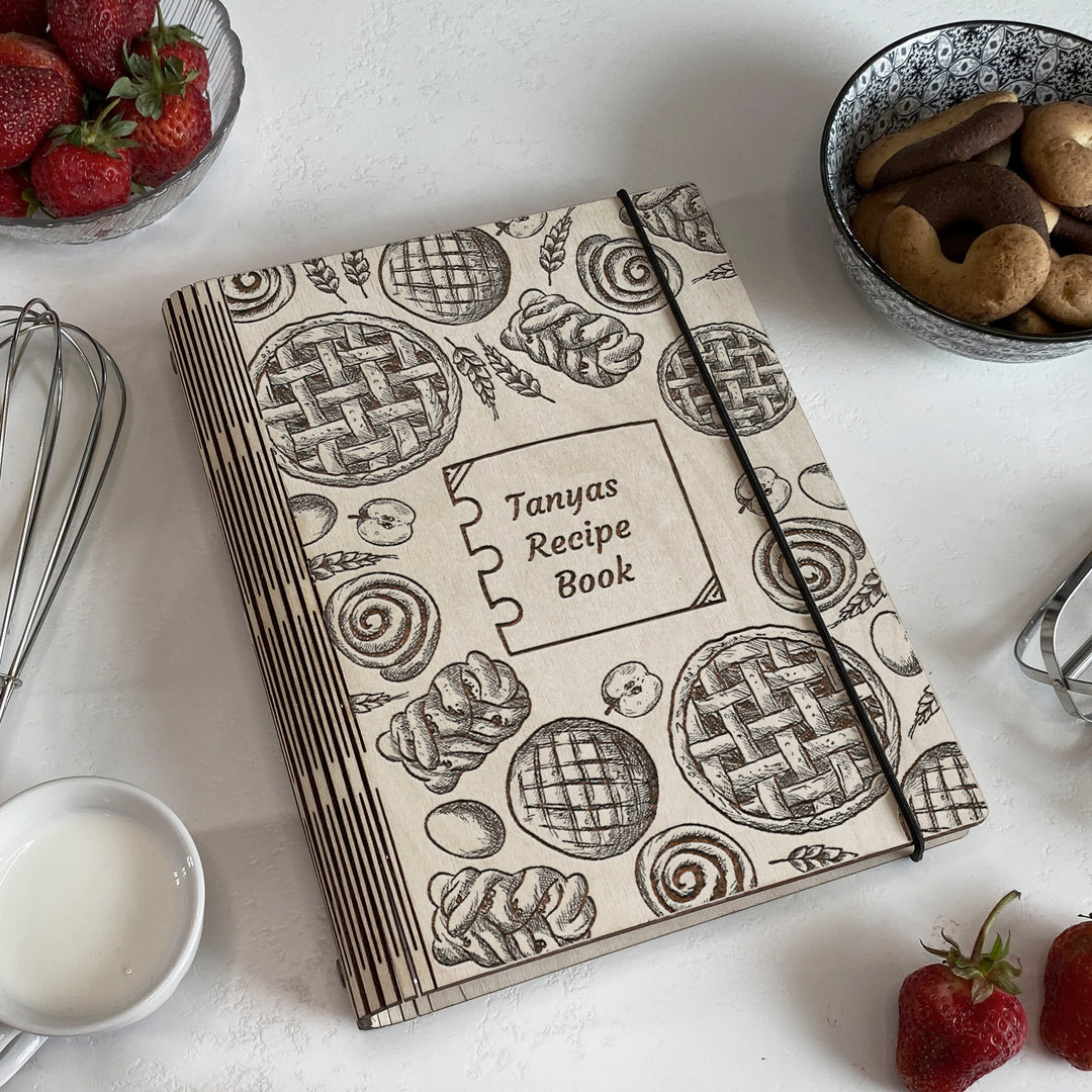 Custom Wooden Recipe Book Free custom engraving photo №6