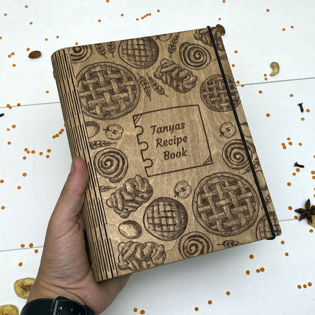 Custom Wooden Recipe Book Free custom engraving photo №7
