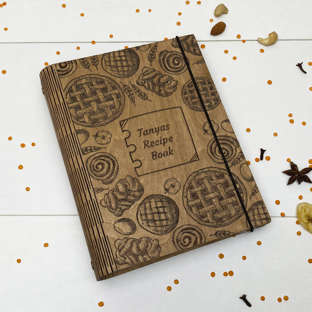 Custom Wooden Recipe Book Free custom engraving photo №8