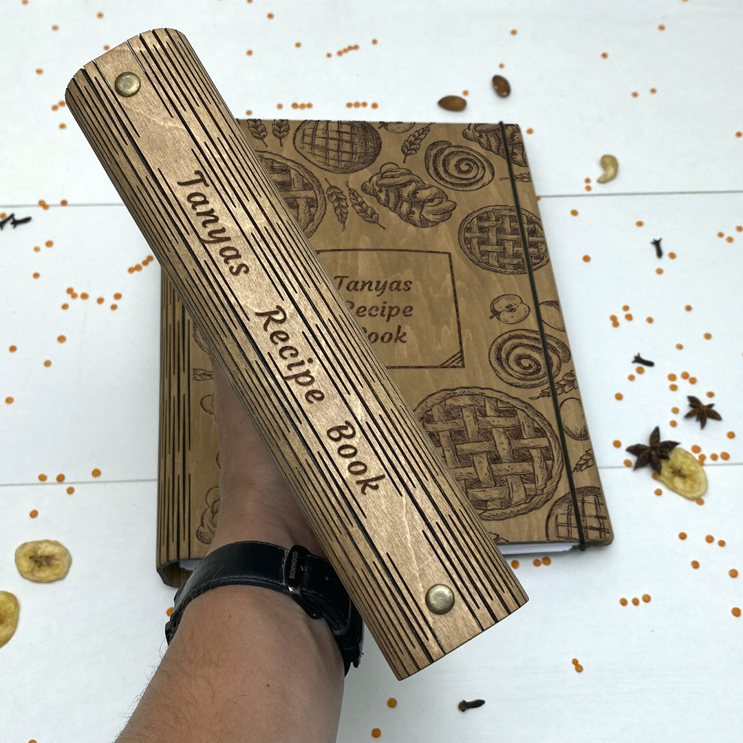Custom Wooden Recipe Book Free custom engraving photo №9