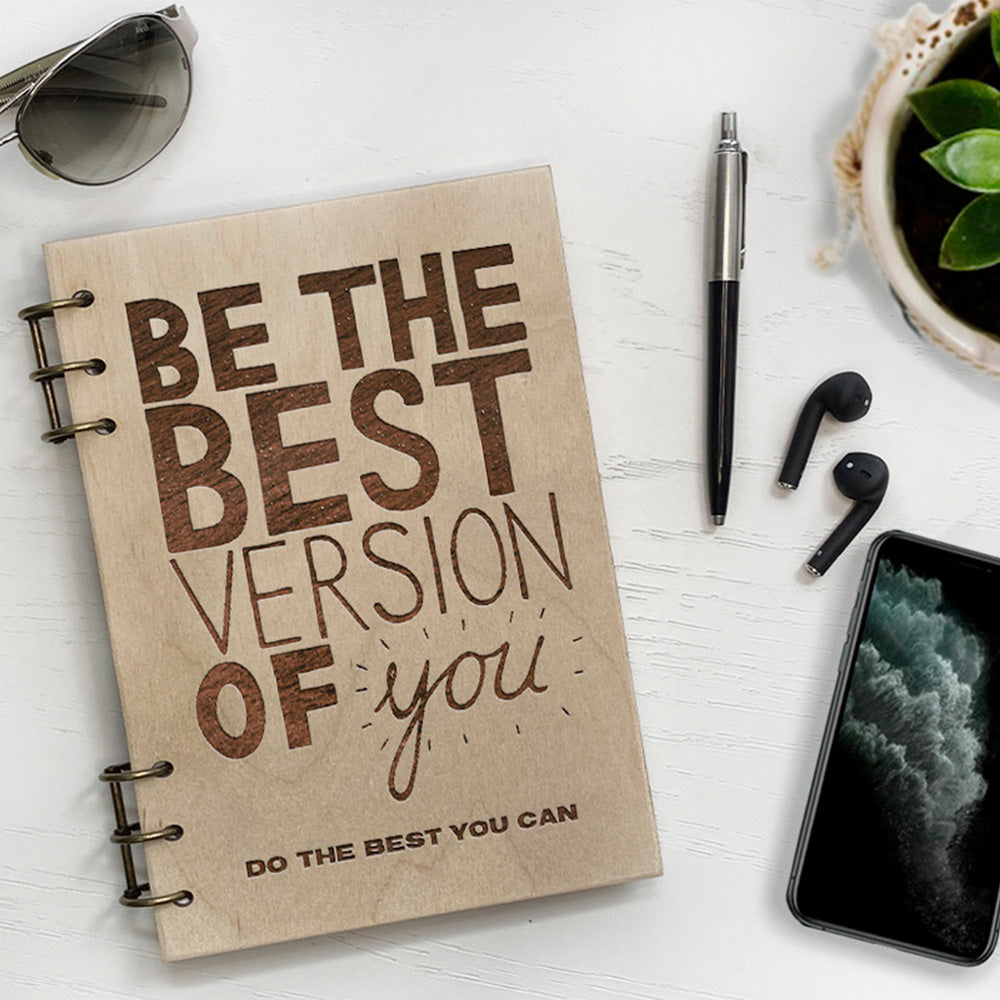Personalized Wood Notebook engraved BEST photo