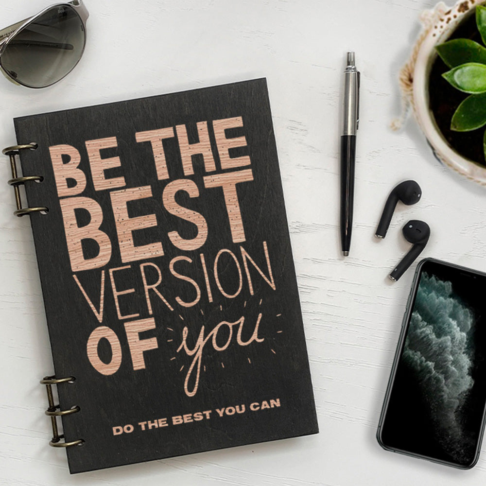 Personalized Wood Notebook engraved BEST photo №2