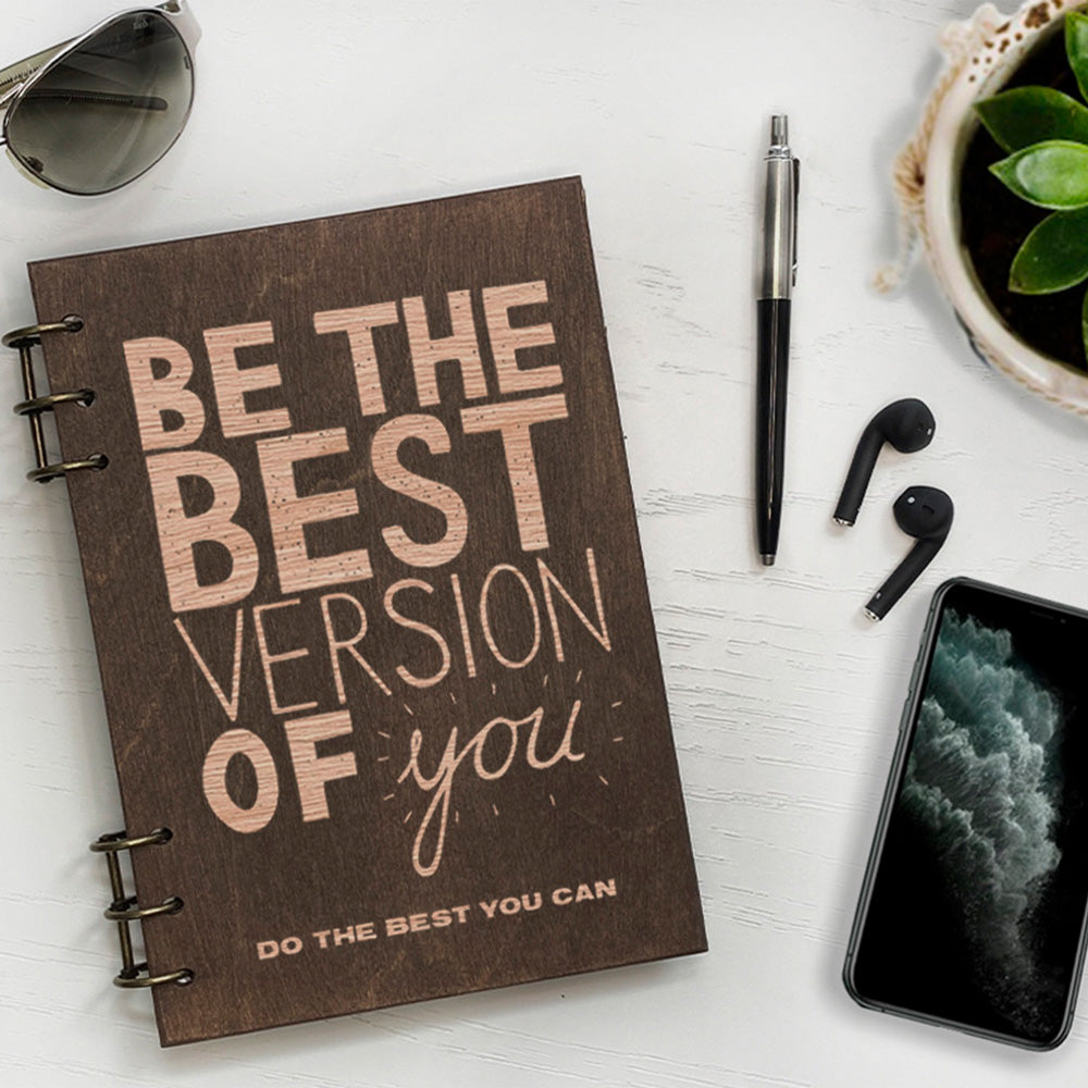 Personalized Wood Notebook engraved BEST photo №3