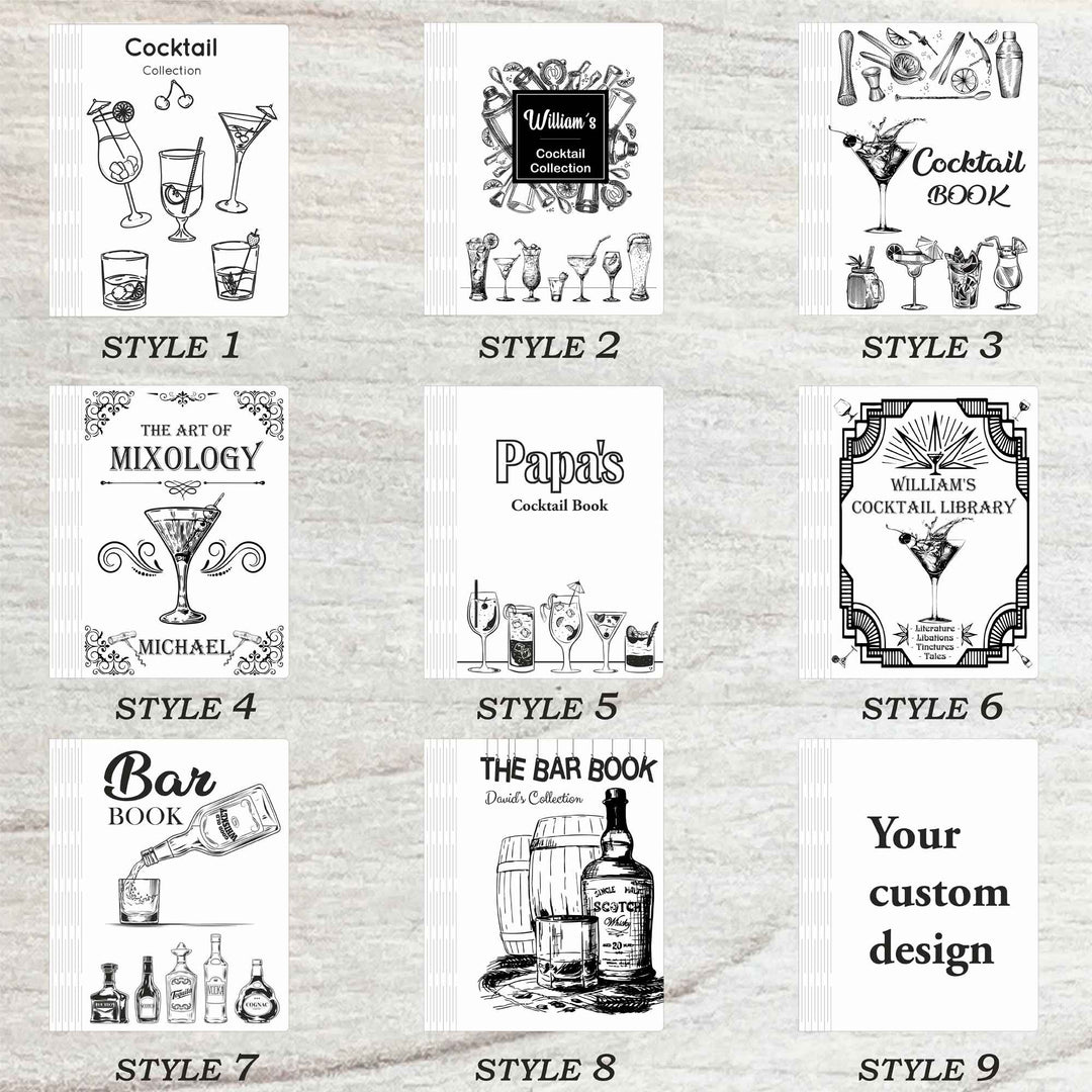 Wooden Cocktails Library Book Free custom engraving photo №10
