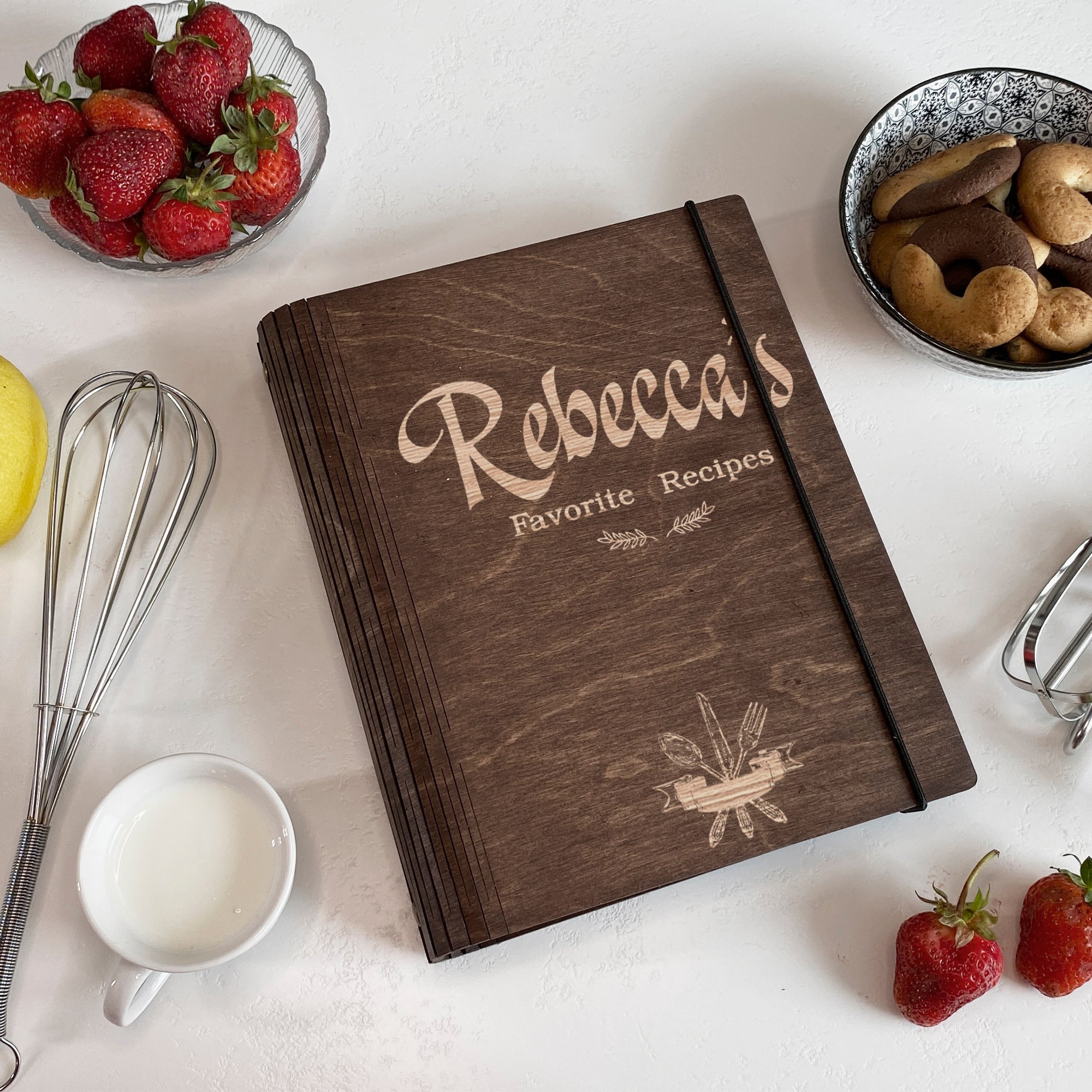 Personalized Favorite Recipes Book Free custom engraving