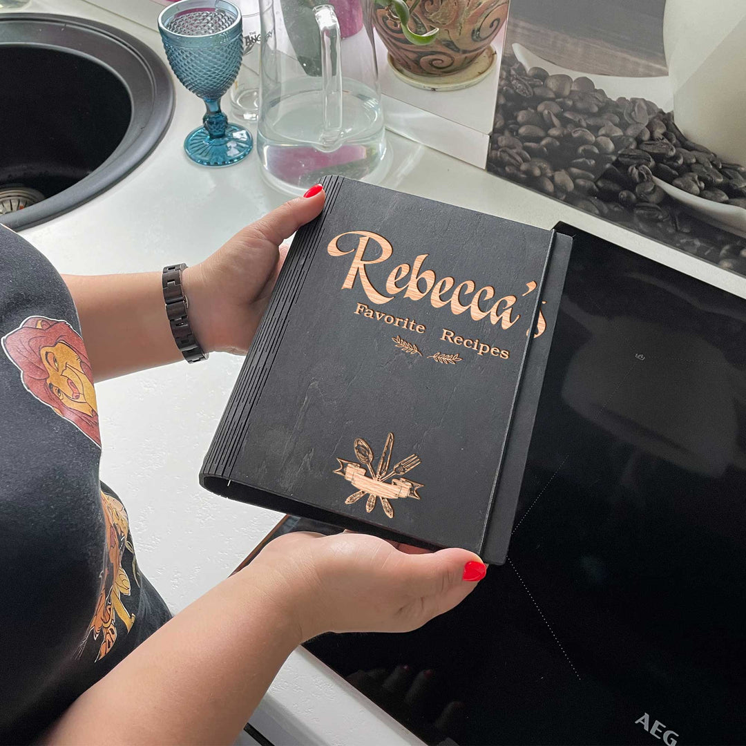 Personalized Favorite Recipes Book Free custom engraving photo